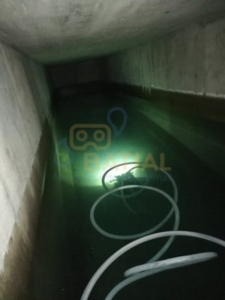 aspirado de cisterna con robot